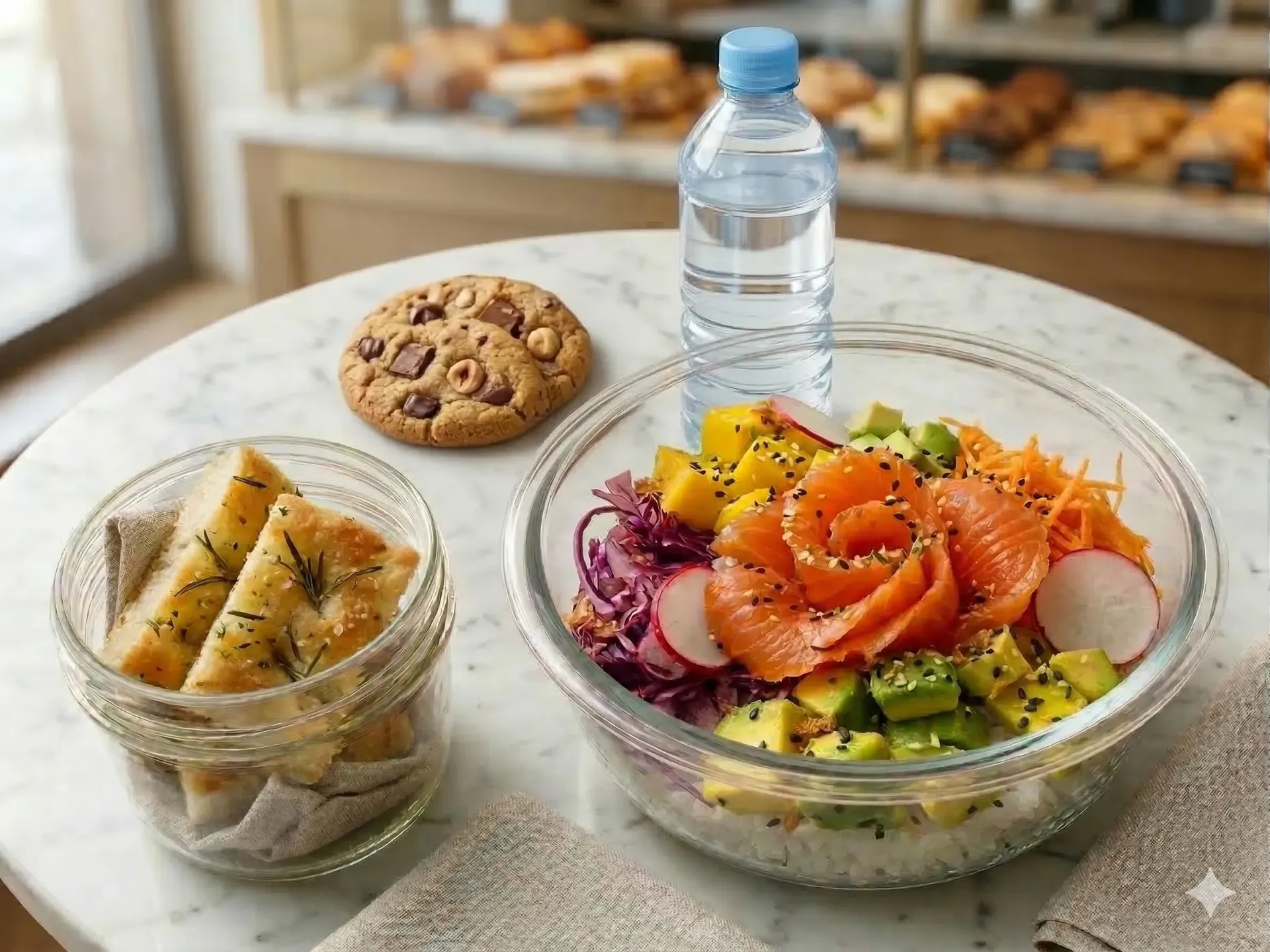 Lunch bowl + dessert + eau 50 cl