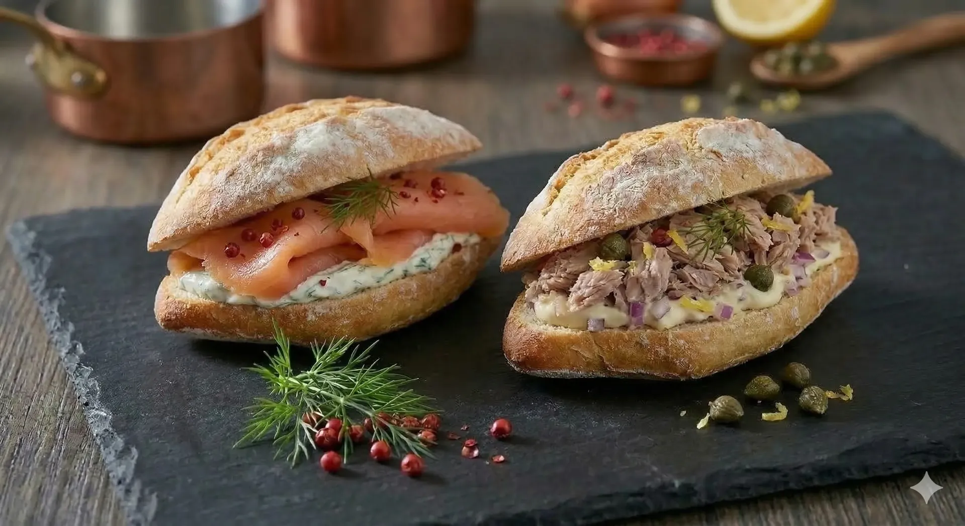 Mini Sandwichs (Saumon/Thon) 16 pcs