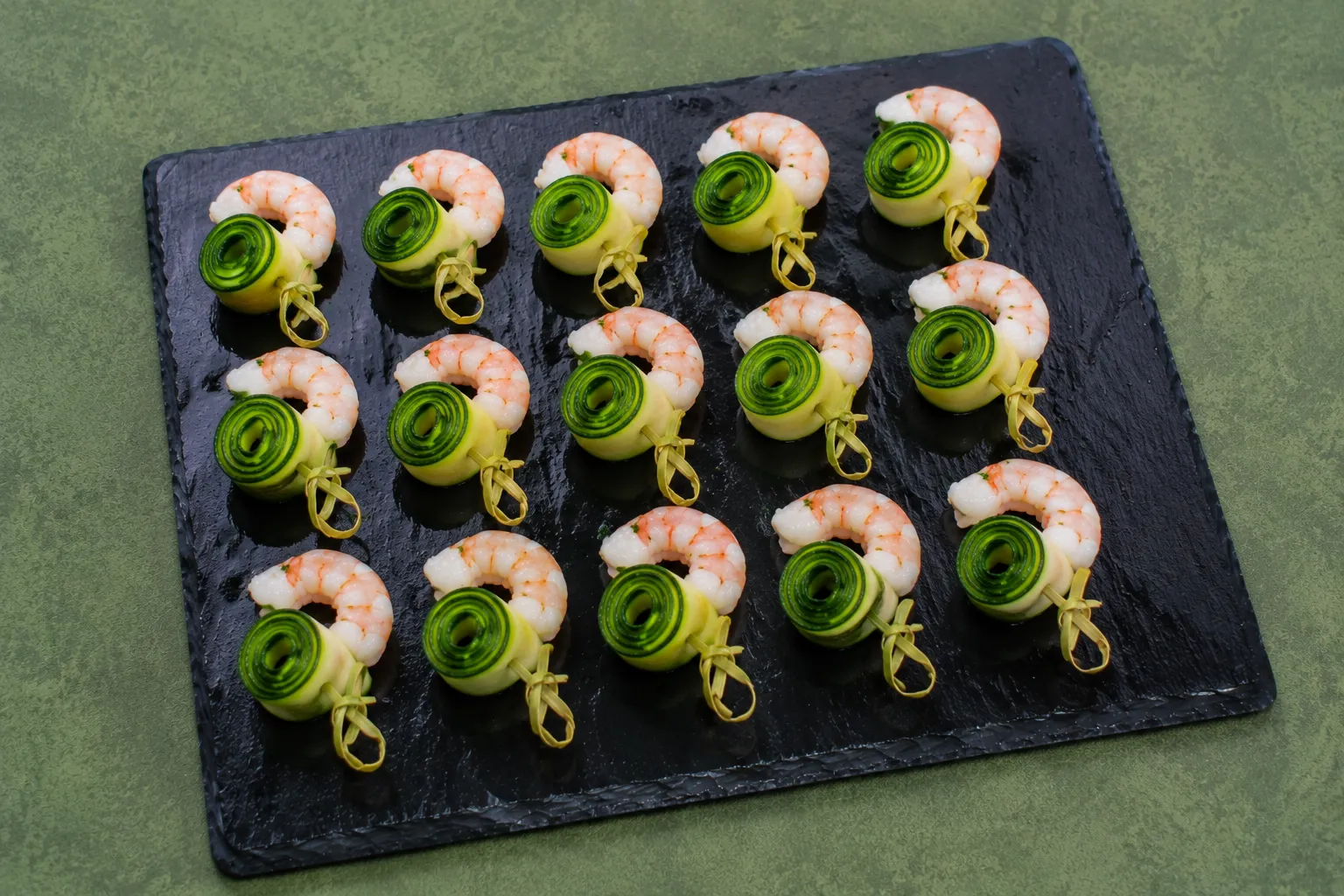 Plateau de Pics de Courgettes, Gambas 24pièces