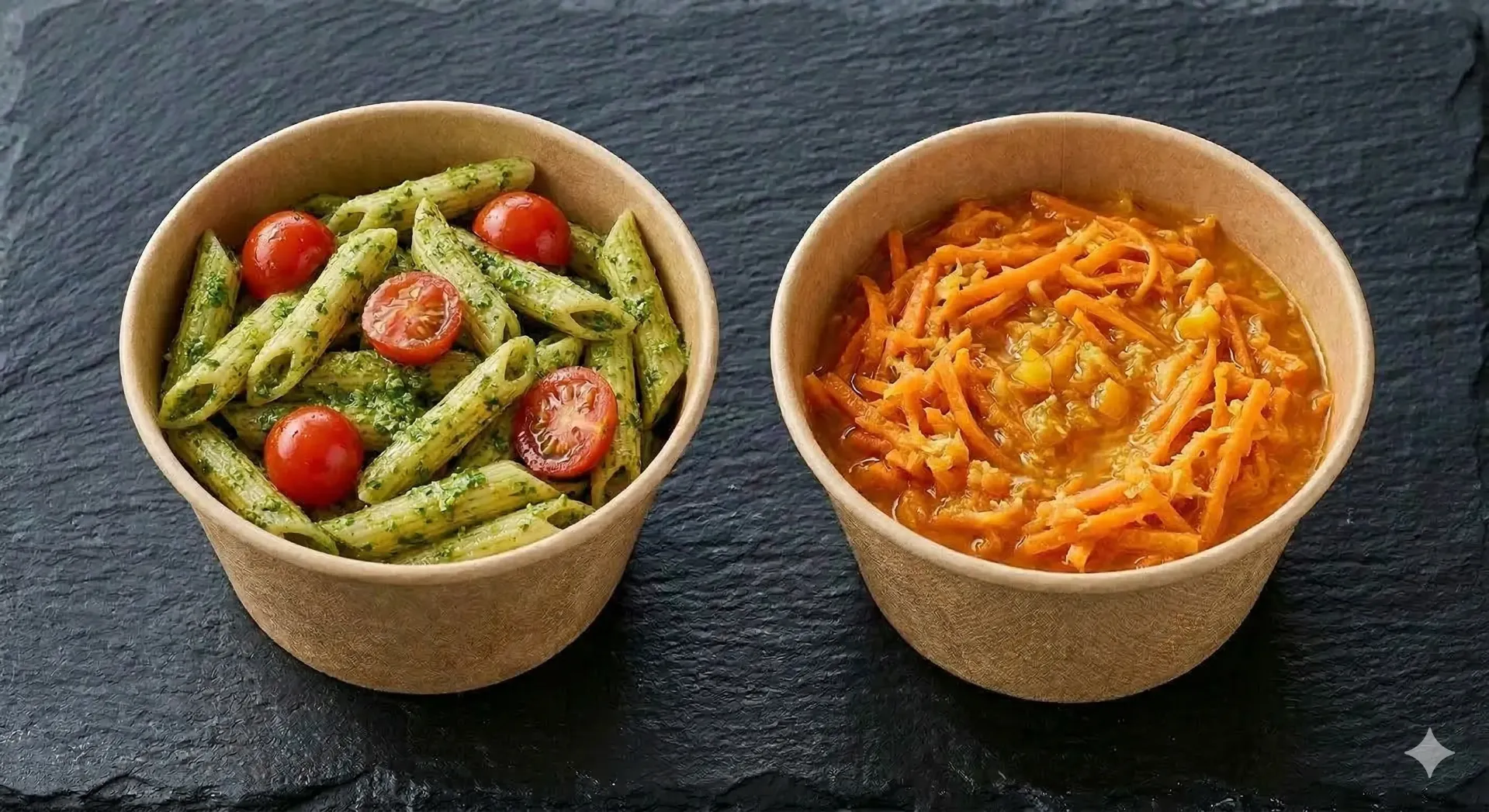 Plateau de Verrines Salées Penne Pesto/Carottes 20 pièces