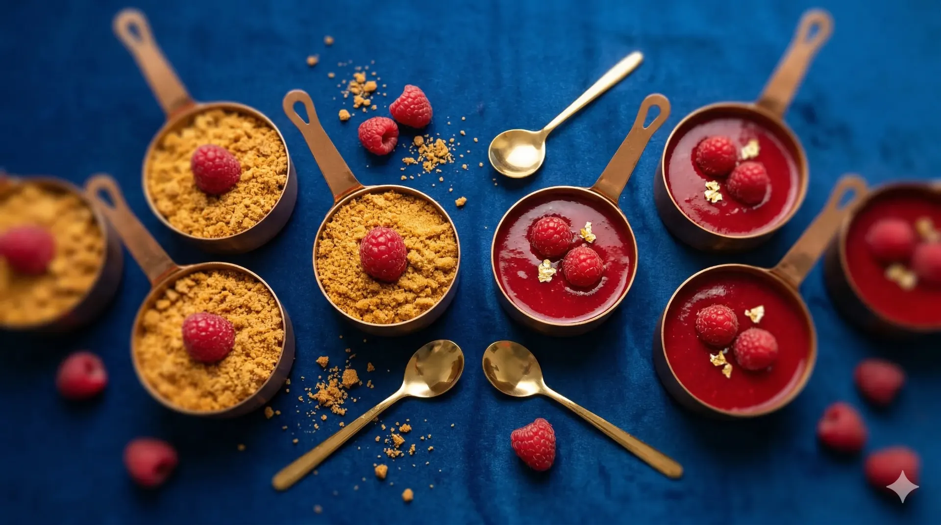 Plateaux de verrines sucrés Tiramisu framboise/Pana cotta framboise 20 pcs